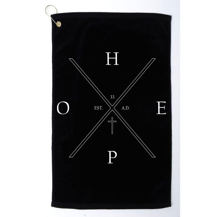 Hope Est. 33 AD Christian Golf Towel