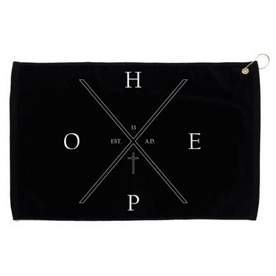 Hope Est. 33 AD Christian Grommeted Golf Towel