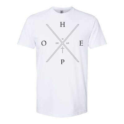 Hope Est. 33 AD Christian Softstyle CVC T-Shirt