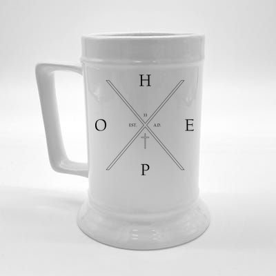 Hope Est. 33 AD Christian Beer Stein