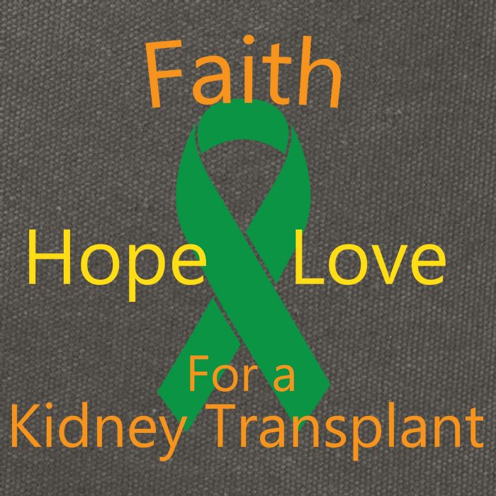Hope Faith Love For A Kidney Transplant Cotton Canvas Backpack