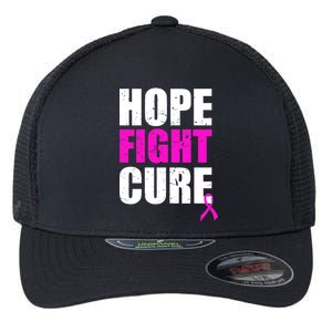 Hope Fight Cure Breast Cancer Flexfit Unipanel Trucker Cap