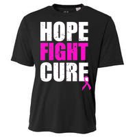 Hope Fight Cure Breast Cancer Cooling Performance Crew T-Shirt