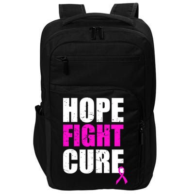 Hope Fight Cure Breast Cancer Impact Tech Backpack