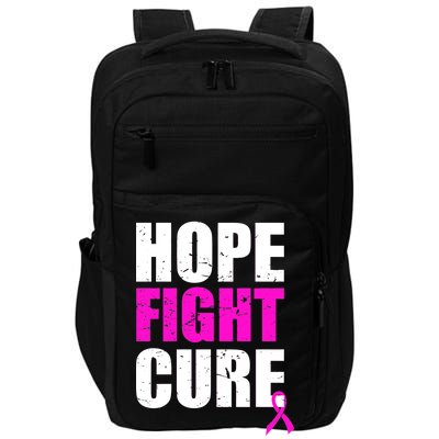 Hope Fight Cure Breast Cancer Impact Tech Backpack