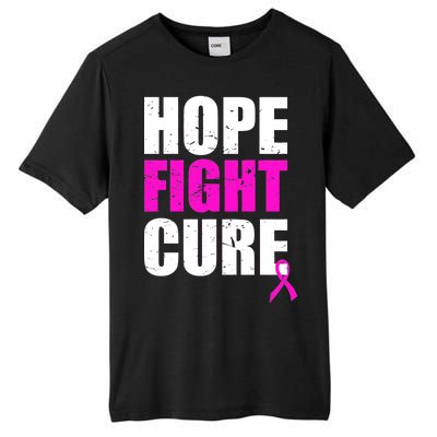 Hope Fight Cure Breast Cancer Tall Fusion ChromaSoft Performance T-Shirt