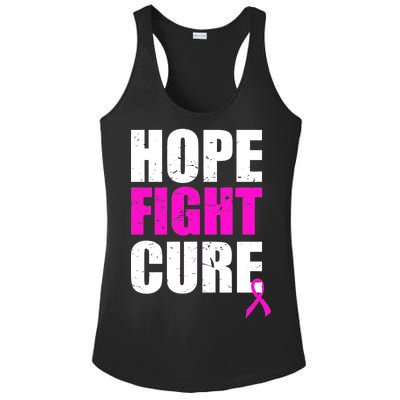 Hope Fight Cure Breast Cancer Ladies PosiCharge Competitor Racerback Tank