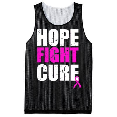 Hope Fight Cure Breast Cancer Mesh Reversible Basketball Jersey Tank