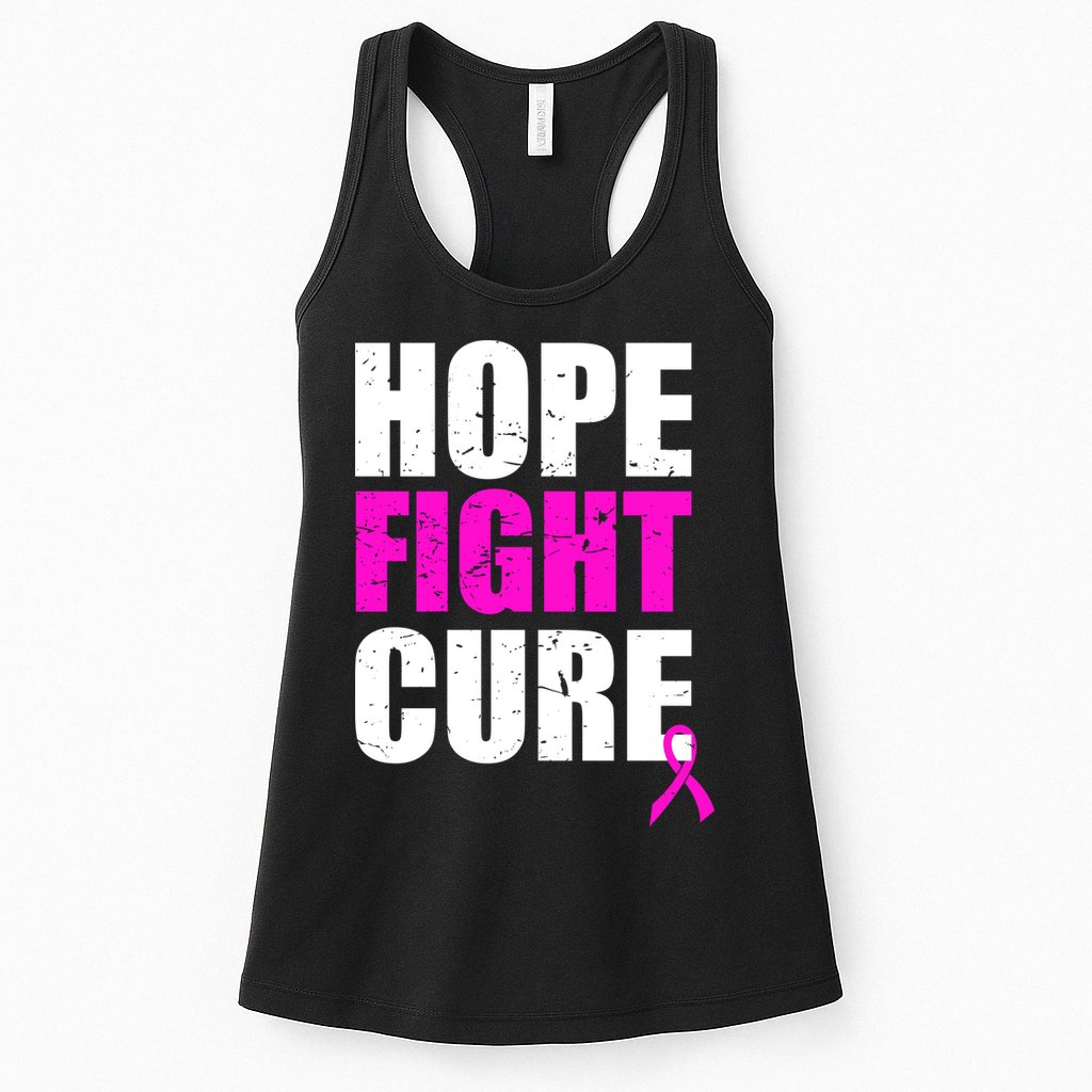 Hope Fight Cure Breast Cancer Womens Tank Top