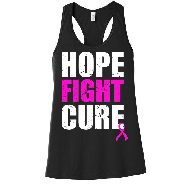 Hope Fight Cure Breast Cancer Women's Racerback Tank