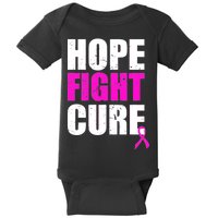 Hope Fight Cure Breast Cancer Baby Bodysuit