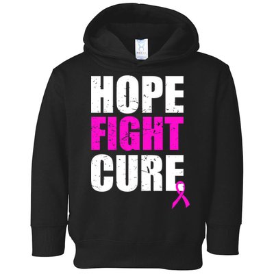 Hope Fight Cure Breast Cancer Toddler Hoodie