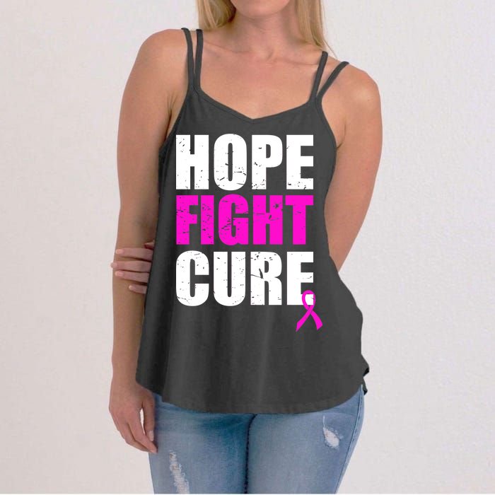 Hope Fight Cure Breast Cancer Women's Strappy Tank