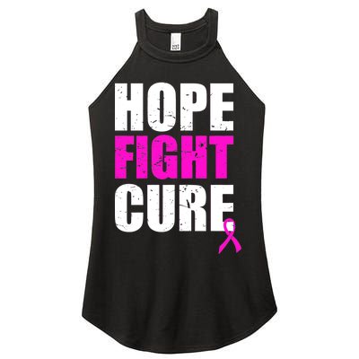 Hope Fight Cure Breast Cancer Women's Perfect Tri Rocker Tank