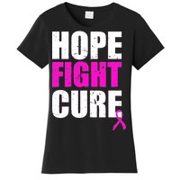 Hope Fight Cure Breast Cancer Women's T-Shirt