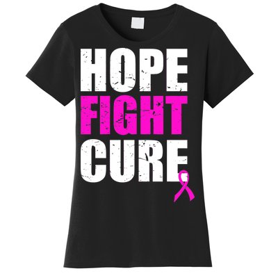 Hope Fight Cure Breast Cancer Women's T-Shirt