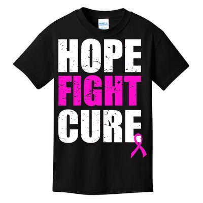 Hope Fight Cure Breast Cancer Kids T-Shirt