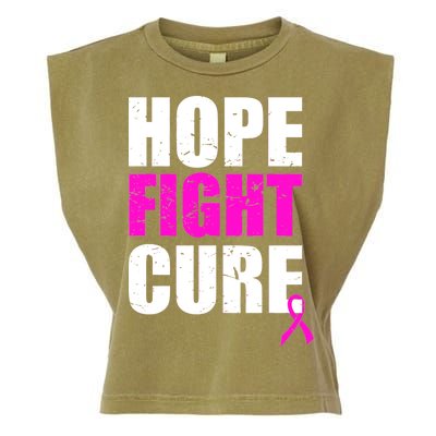 Hope Fight Cure Breast Cancer Garment-Dyed Women's Muscle Tee