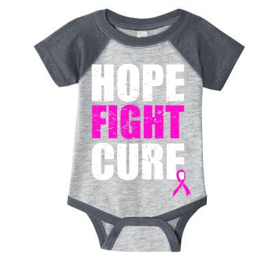 Hope Fight Cure Breast Cancer Infant Baby Jersey Bodysuit