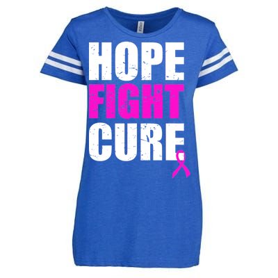 Hope Fight Cure Breast Cancer Enza Ladies Jersey Football T-Shirt