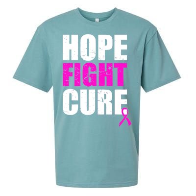 Hope Fight Cure Breast Cancer Sueded Cloud Jersey T-Shirt