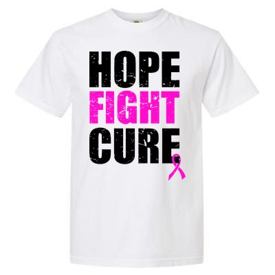 Hope Fight Cure Breast Cancer Garment-Dyed Heavyweight T-Shirt