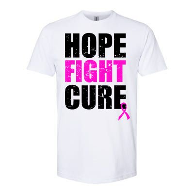 Hope Fight Cure Breast Cancer Softstyle CVC T-Shirt