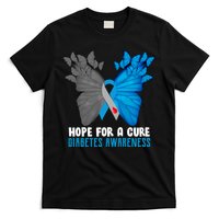 Hope For A Cure Diabetes Awareness Butterfly T-Shirt