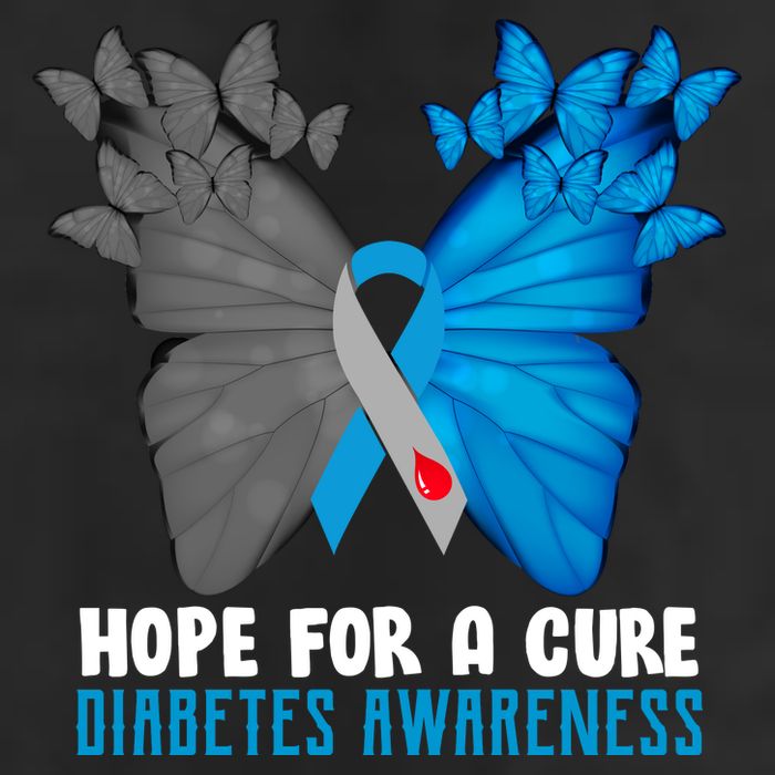 Hope For A Cure Diabetes Awareness Butterfly Adult Drive Performance Visor