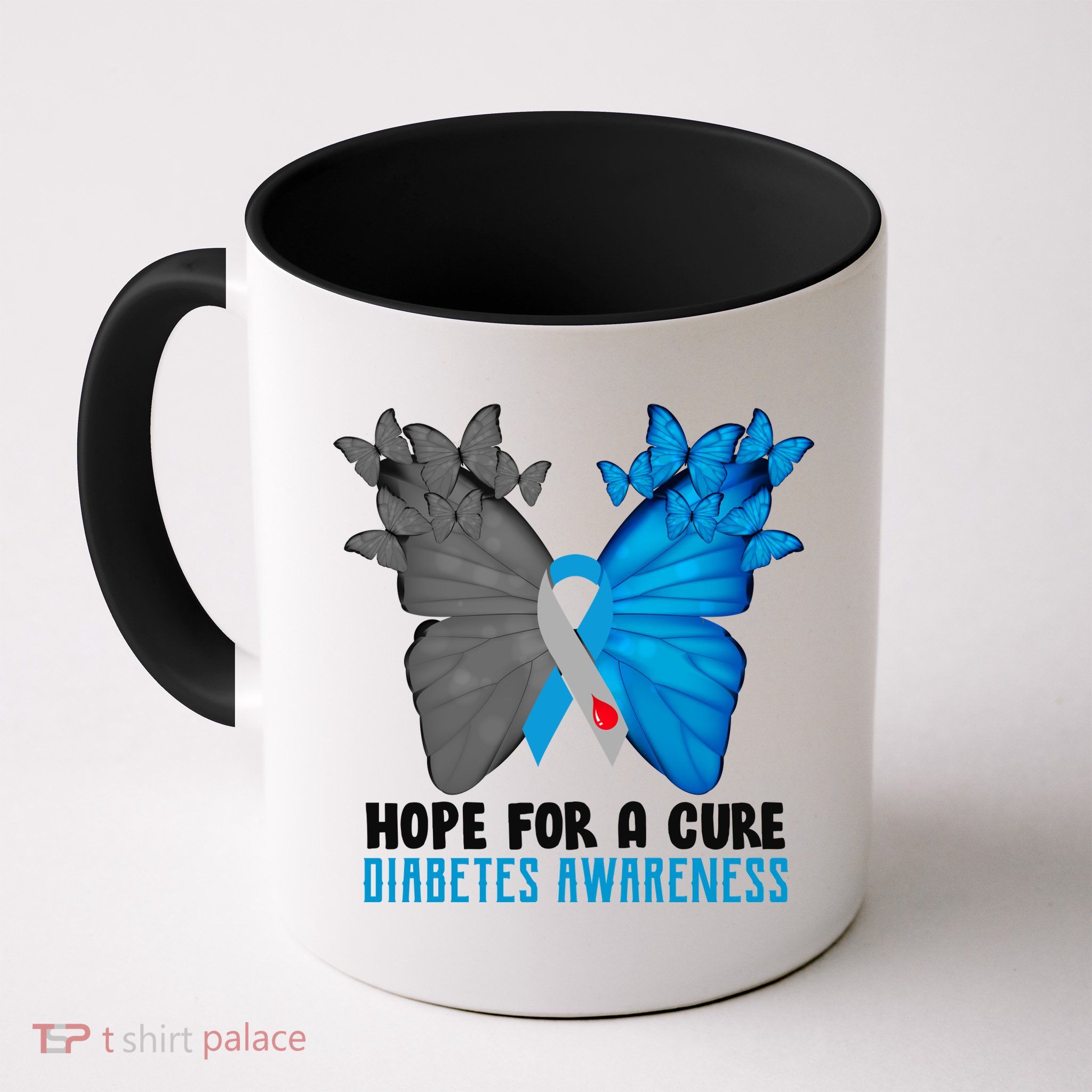 Hope For A Cure Diabetes Awareness Butterfly Mug