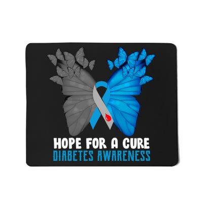 Hope For A Cure Diabetes Awareness Butterfly Mousepad