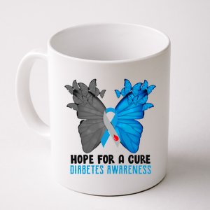 Hope For A Cure Diabetes Awareness Butterfly Coffee Mug