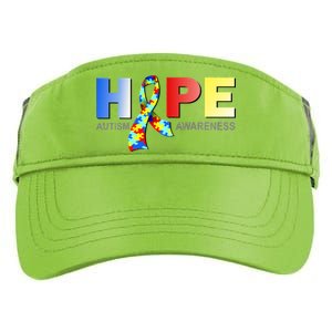 Hope For Autism Awareness Tribute Adult Drive Performance Visor