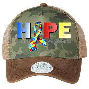 Hope For Autism Awareness Tribute Legacy Tie Dye Trucker Hat