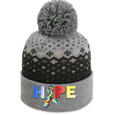 Hope For Autism Awareness Tribute The Baniff Cuffed Pom Beanie