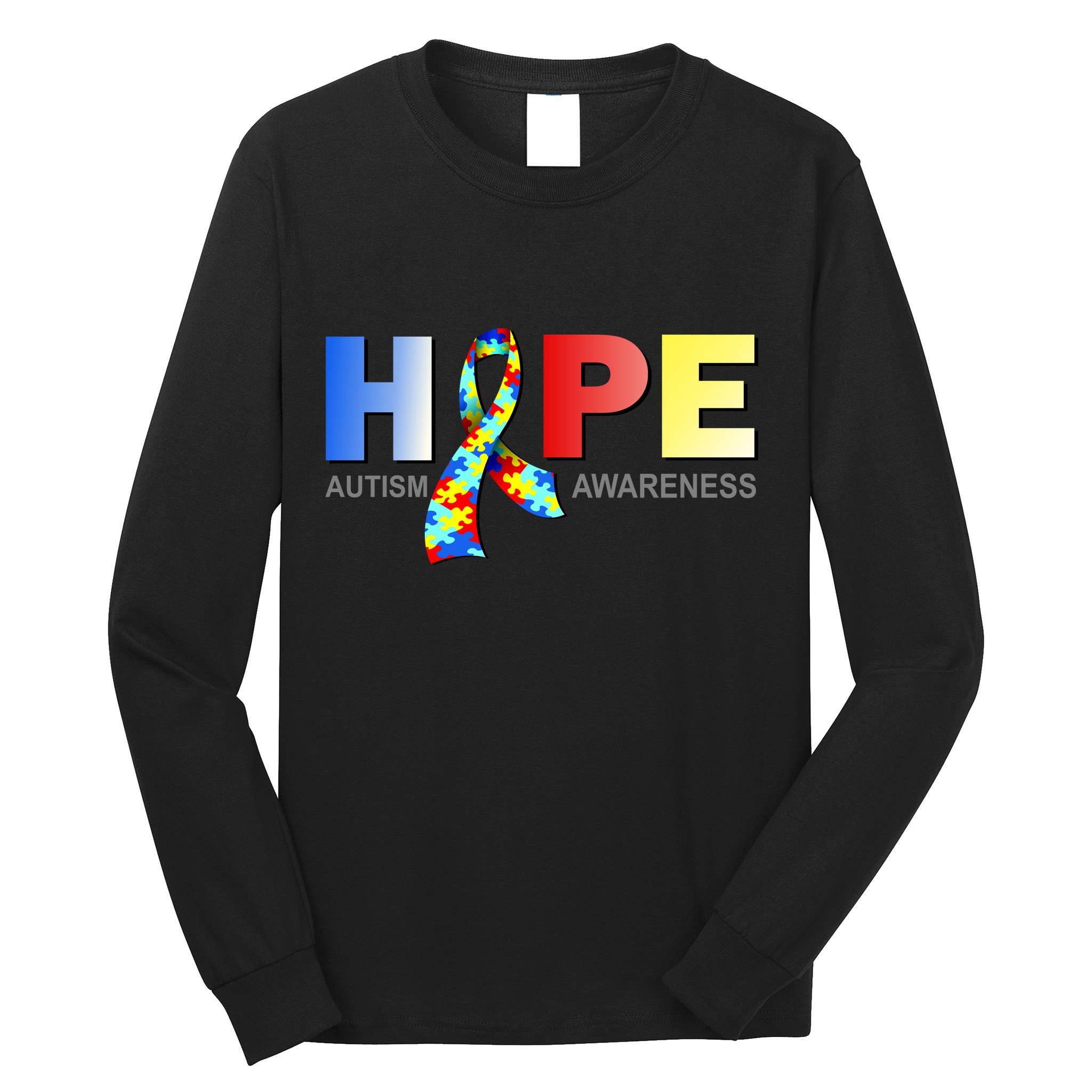 Hope For Autism Awareness Tribute Long Sleeve Shirt