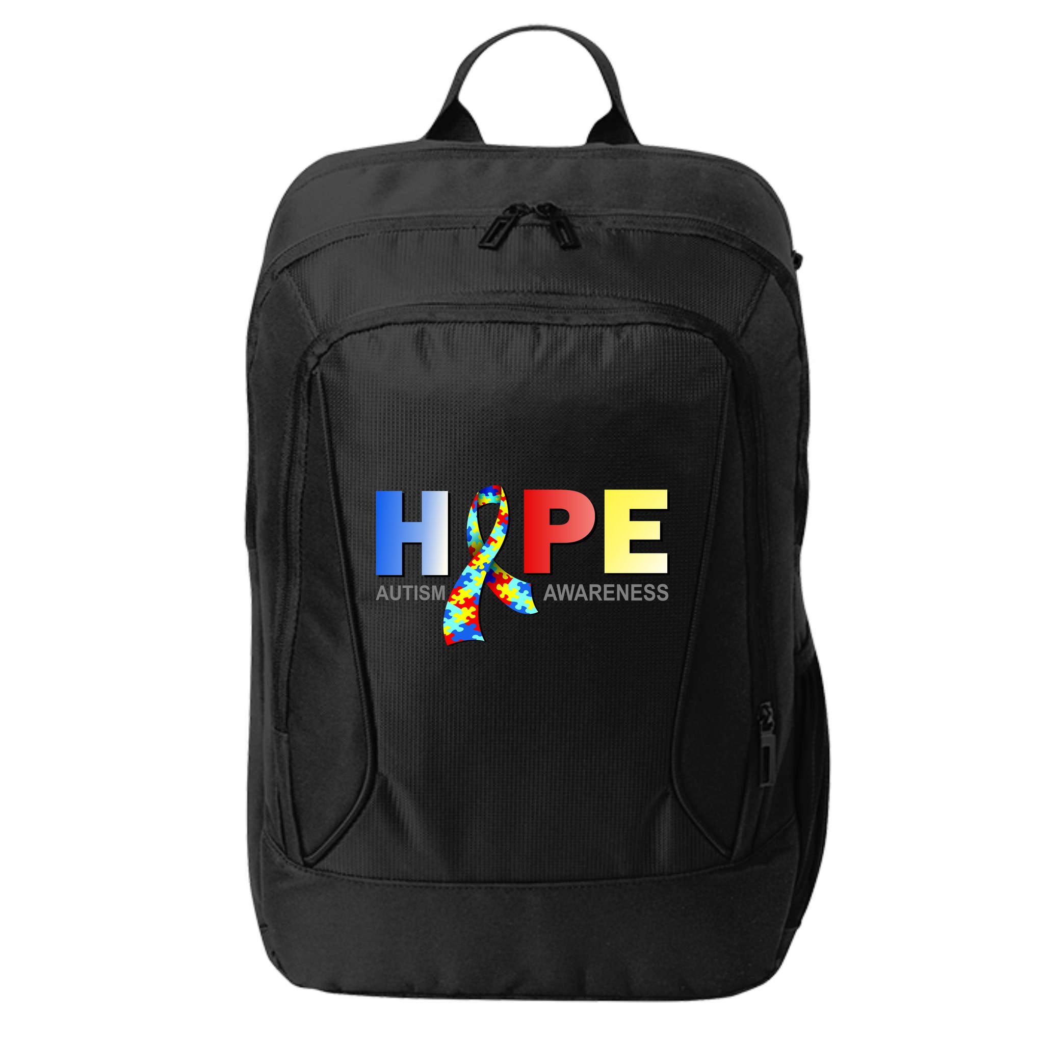 Hope For Autism Awareness Tribute City Backpack