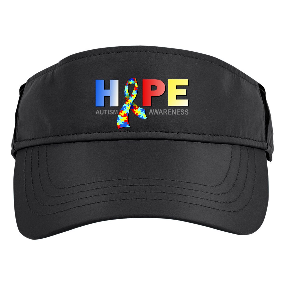 Hope For Autism Awareness Tribute Adult Drive Performance Visor