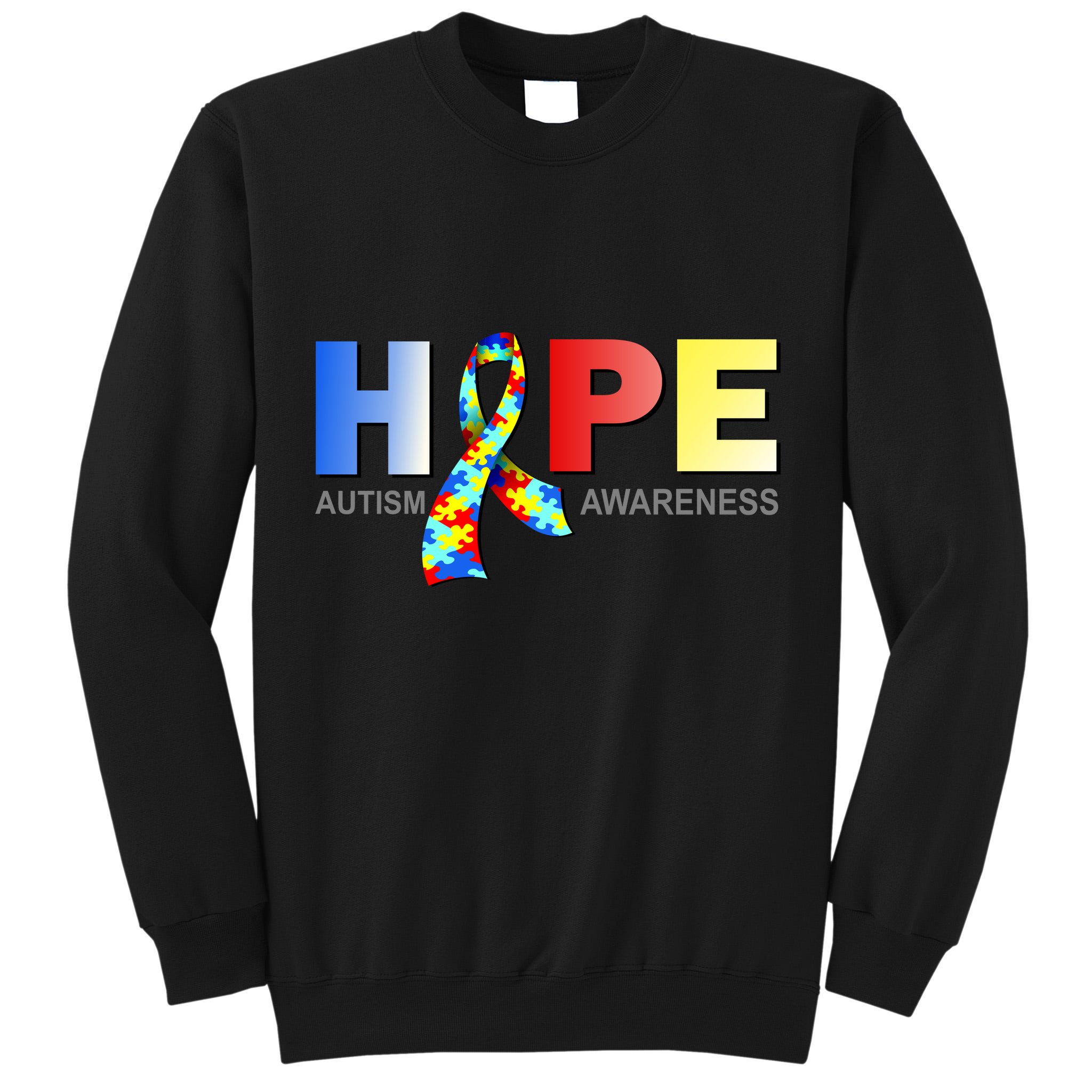 Hope For Autism Awareness Tribute Tall Sweatshirt