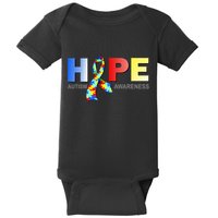 Hope For Autism Awareness Tribute Baby Bodysuit
