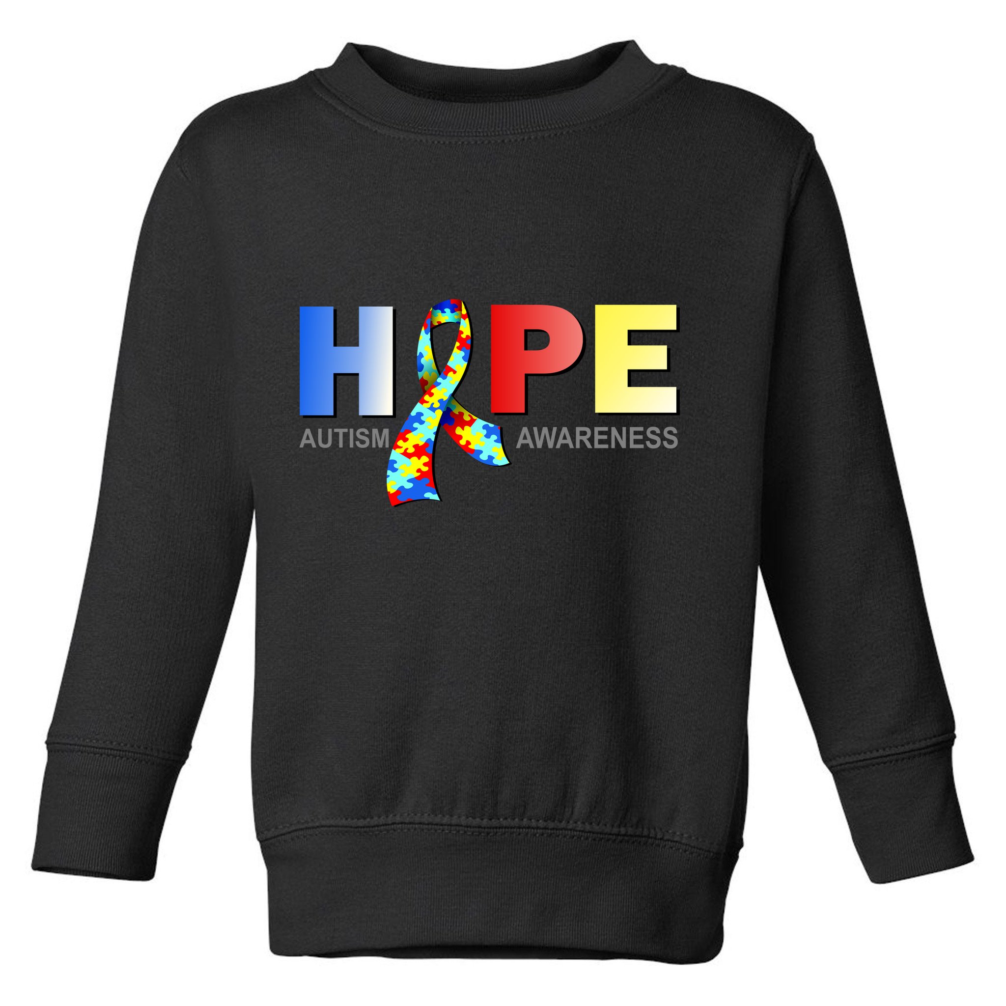 Hope For Autism Awareness Tribute Toddler Sweatshirt