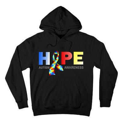 Hope For Autism Awareness Tribute Tall Hoodie