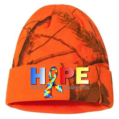 Hope For Autism Awareness Tribute Kati Licensed 12" Camo Beanie