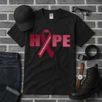Hope For Multiple Myeloma Awareness Tribute Tall T-Shirt
