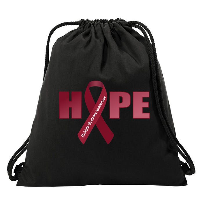 Hope For Multiple Myeloma Awareness Tribute Drawstring Bag