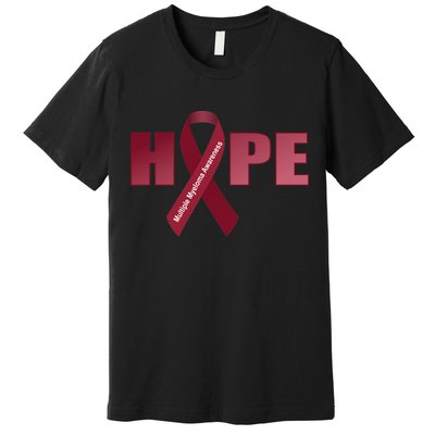 Hope For Multiple Myeloma Awareness Tribute Premium T-Shirt