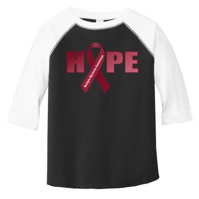 Hope For Multiple Myeloma Awareness Tribute Toddler Fine Jersey T-Shirt