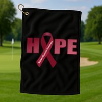 Hope For Multiple Myeloma Awareness Tribute Golf Towel