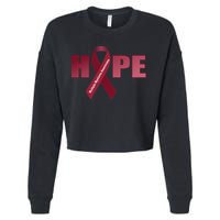 Hope For Multiple Myeloma Awareness Tribute Cropped Pullover Crew