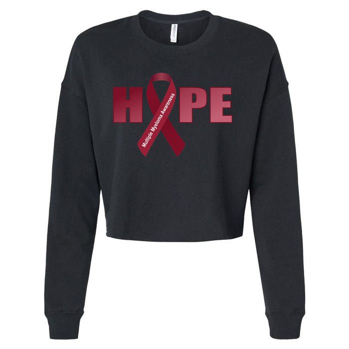 Hope For Multiple Myeloma Awareness Tribute Cropped Pullover Crew